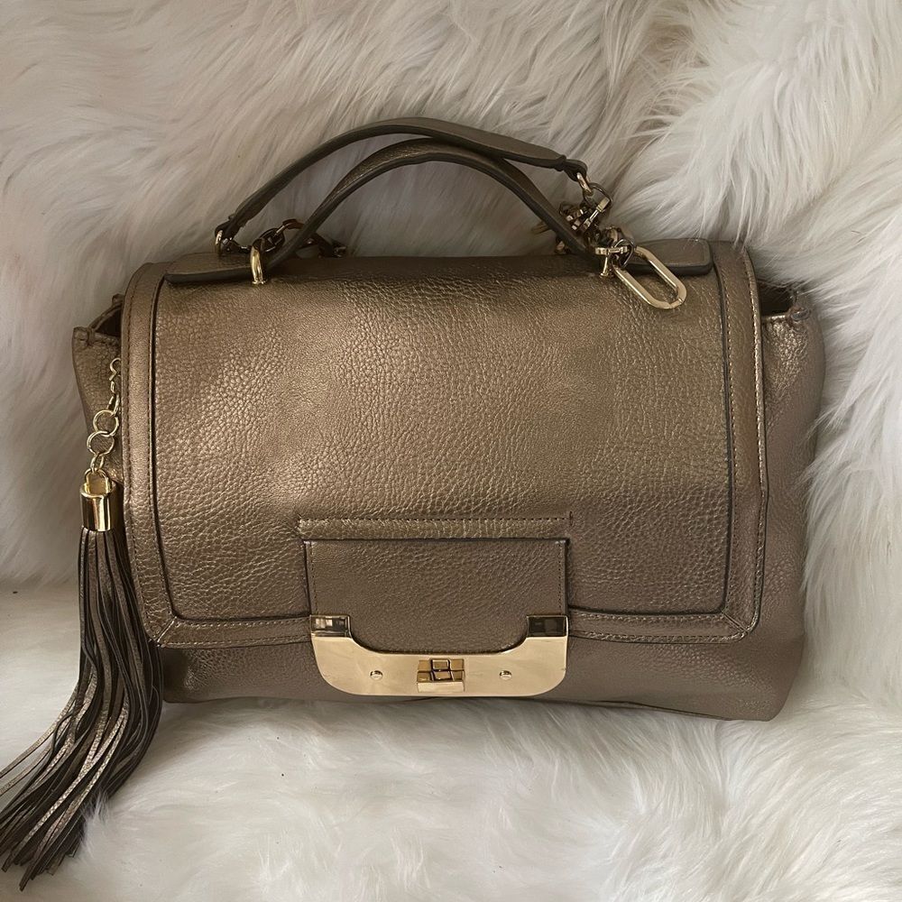 Kate Landry metallic bronze multi function should… - image 13